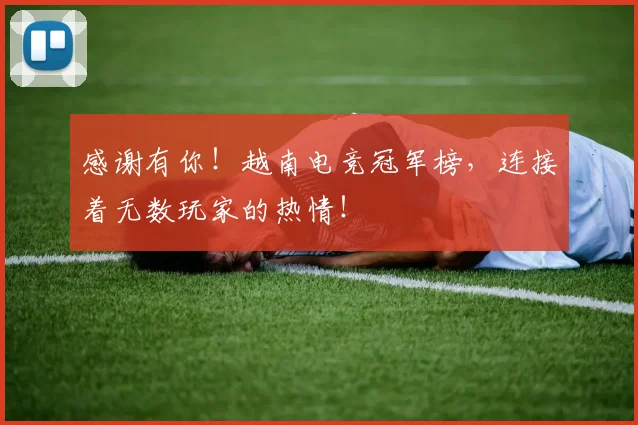 感谢有你!越南电竞冠军榜,连接着无数玩家的热情!